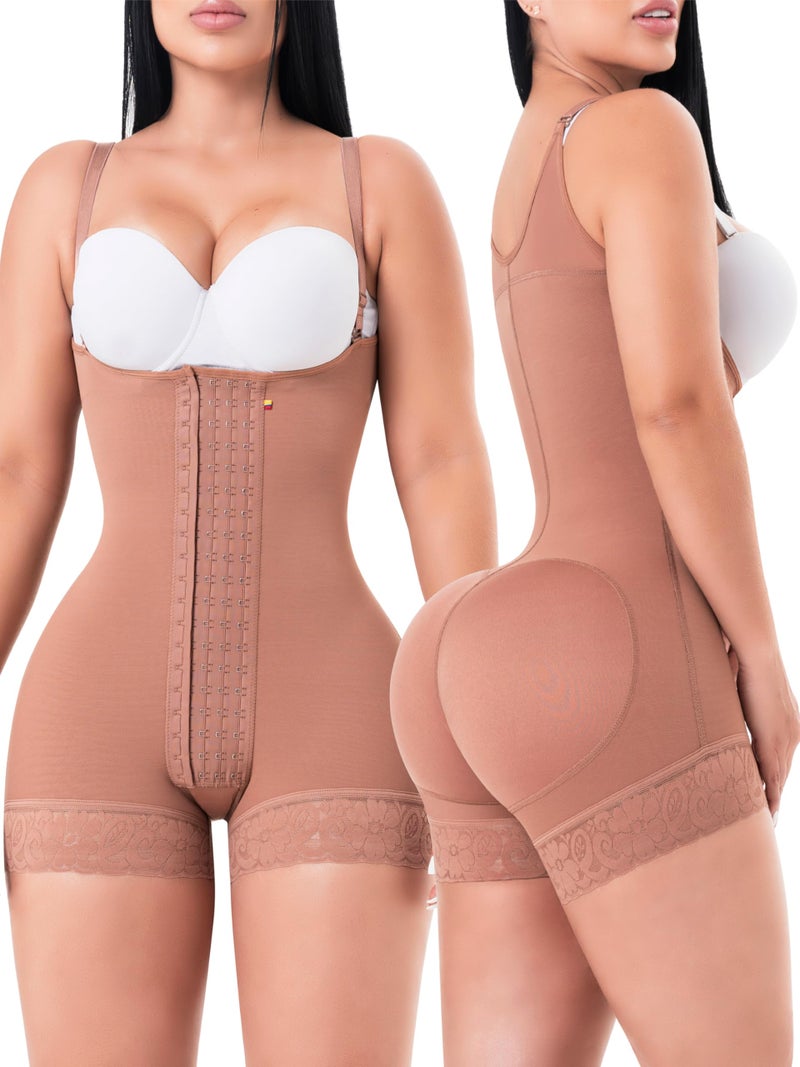 Sonryse Stage 2 Faja Shapewear for Women | Tummy Tuck Compression Garment & Post Surgery Compression Garment | Fajas Colombianas Moldeadoras Mocha M - Image 1